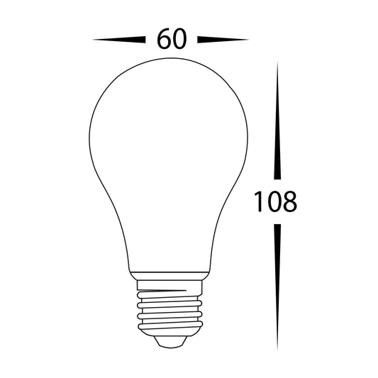 A60 240v LED Filament Globe - HV9569C