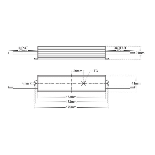 60w Weatherproof LED Driver - HV9653-24V