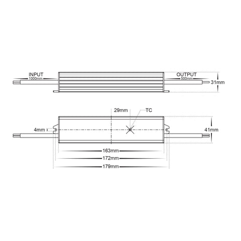 60w Weatherproof LED Driver - HV9653-24V