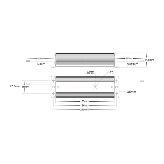 100w Weatherproof LED Driver - HV9654-24V