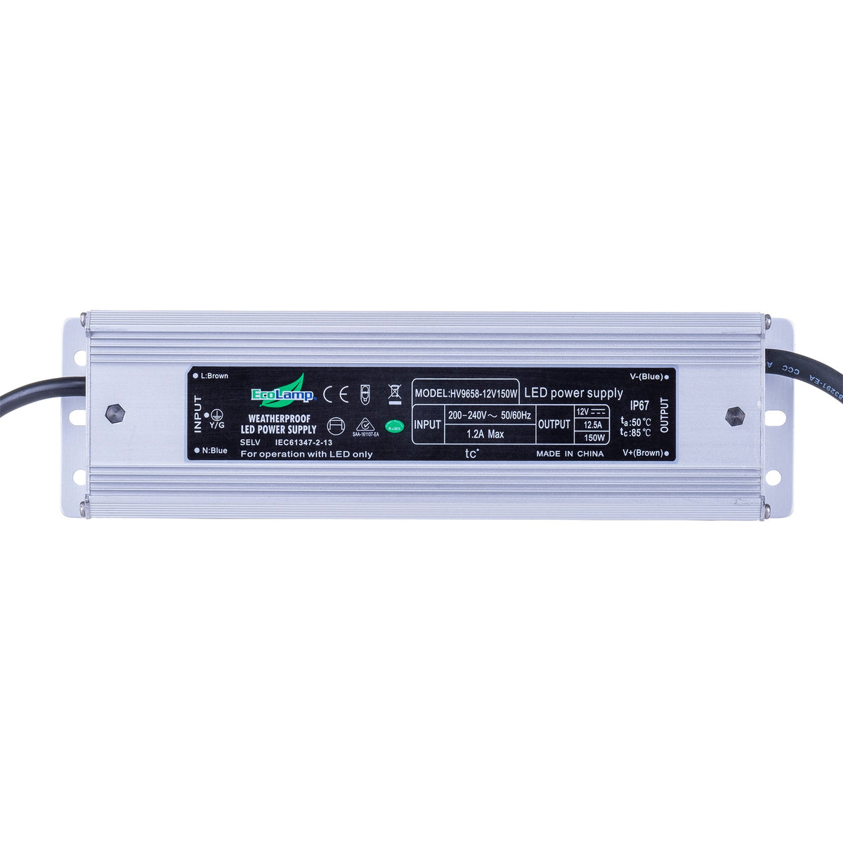 12vDC IP66HighPowerFactor 150W - HV9658-12V-150W