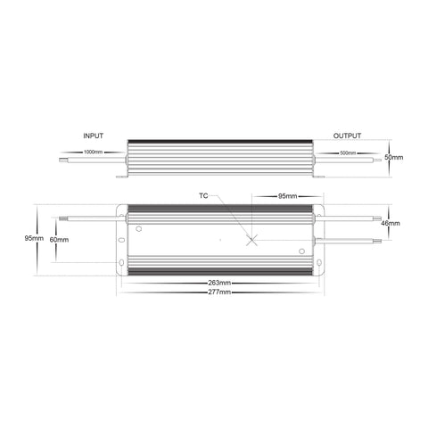LED Driver 275W 12V DC W67.5mm - HV9658-12V275W