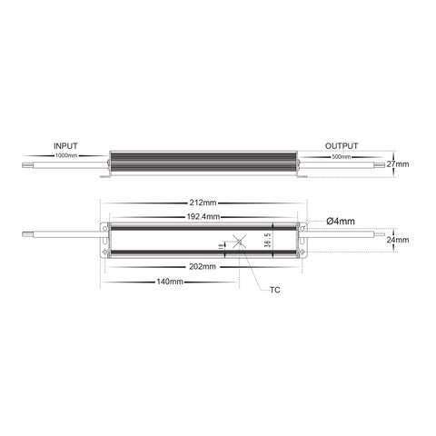 30w Weatherproof LED Driver - HV9658-24V30W