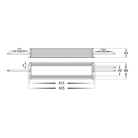 480w Weatherproof LED Driver - HV9658-12V480W