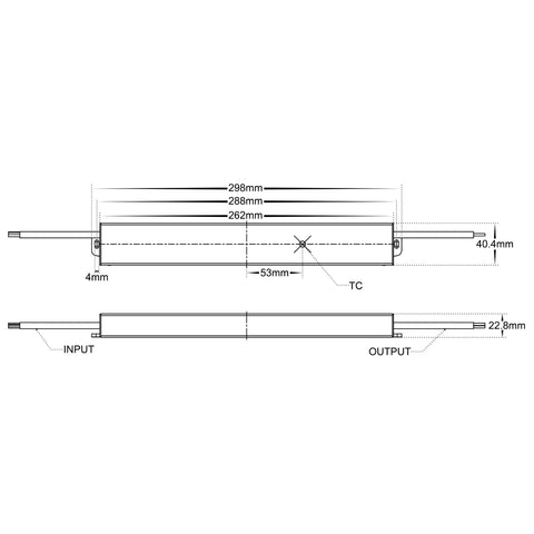 95w Slimline Weatherproof LED - HV9658-12V95WS