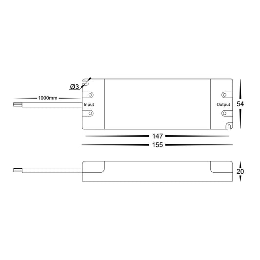30W Indoor Dimmable LED Driver - HV9660-24V30W