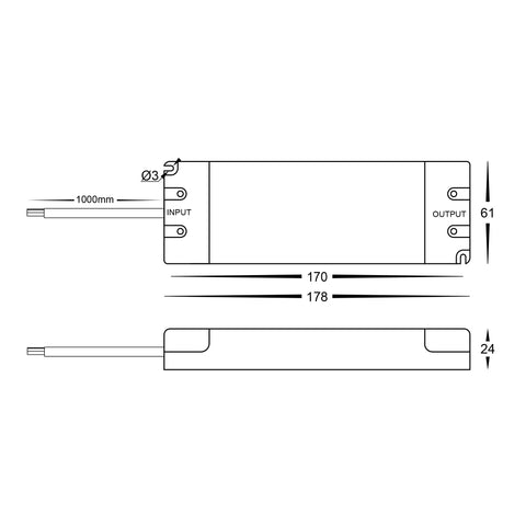 60W Indoor Dimmable LED Driver - HV9660-12V60W
