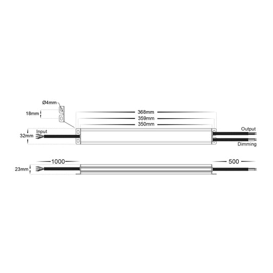 150W Triac + 0-1/10v Dimmable LED Driver - HV9661-24V150W