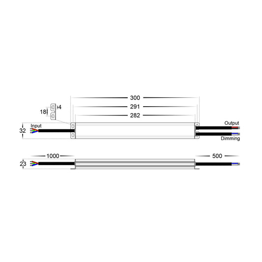 60W Triac + 0-1/10v Dimmable LED Driver - HV9661-12V60W (HV9661-12V60W)