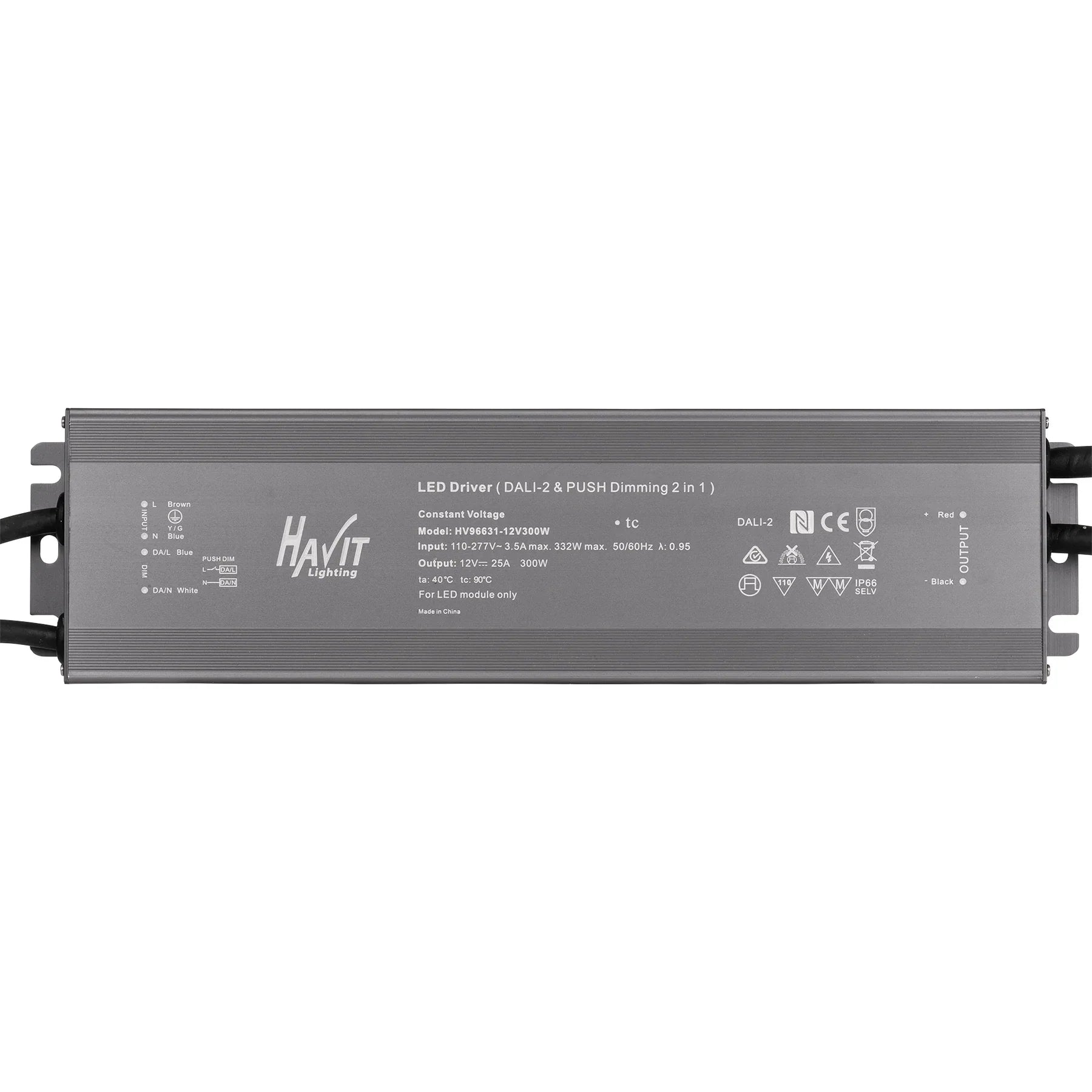 300W Dali 2 + Push Dim Dimmable LED Driver - HV96631-24V300W - ARCK Electrical Wholesale Supplies