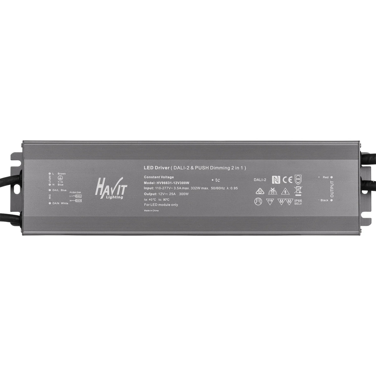 300W Dali 2 + Push Dim Dimmable LED Driver - HV96631-24V300W - ARCK Electrical Wholesale Supplies