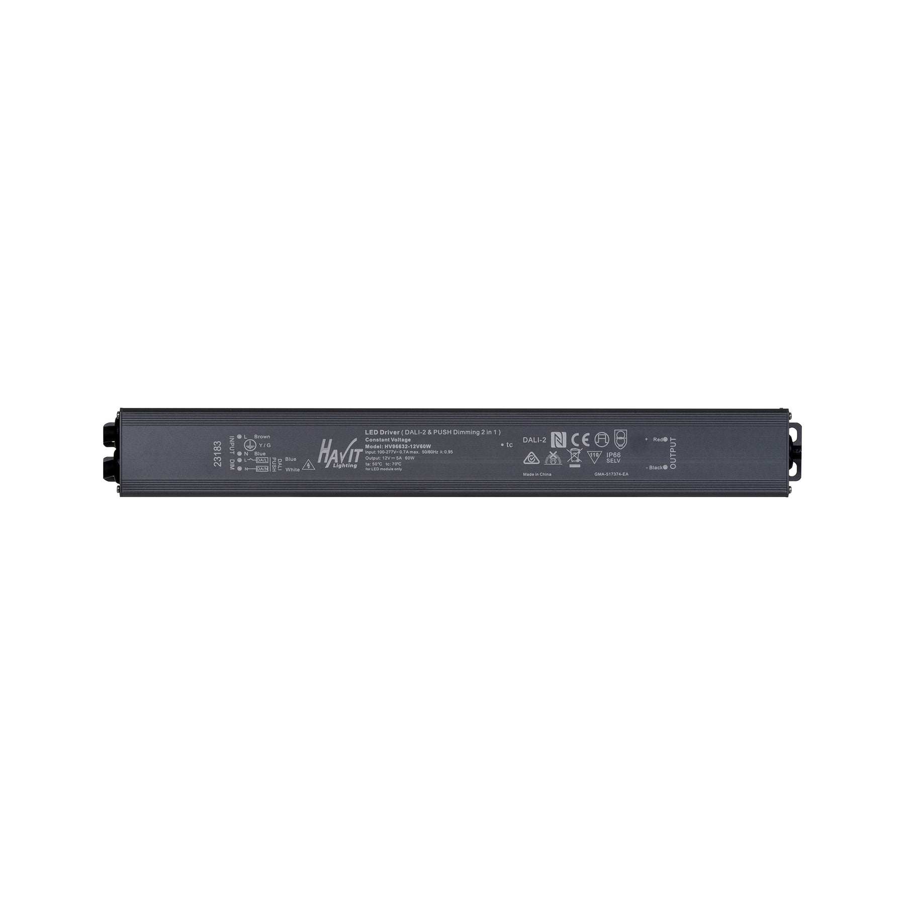60W Dali 2 + Push Dim Dimmable LED Driver - HV96632-24V60W - ARCK Electrical Wholesale Supplies