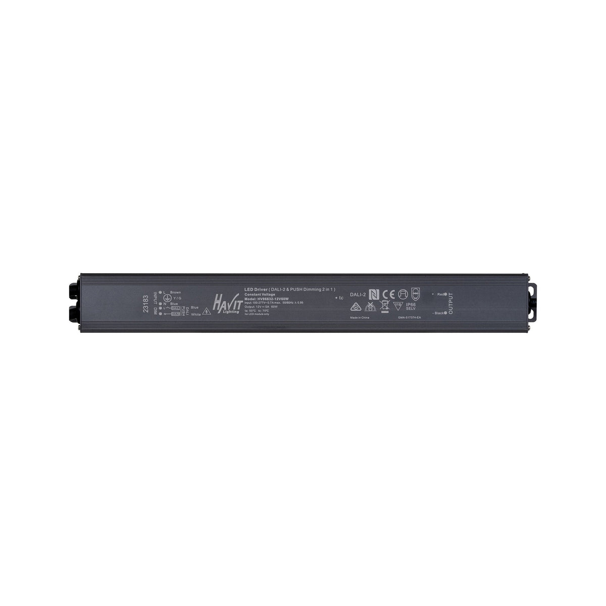 60W Dali 2 + Push Dim Dimmable LED Driver - HV96632-24V60W - ARCK Electrical Wholesale Supplies