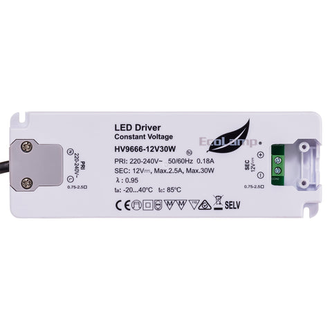 30w Indoor IP20 Constant Voltage LED Driver - HV9666-24V30W