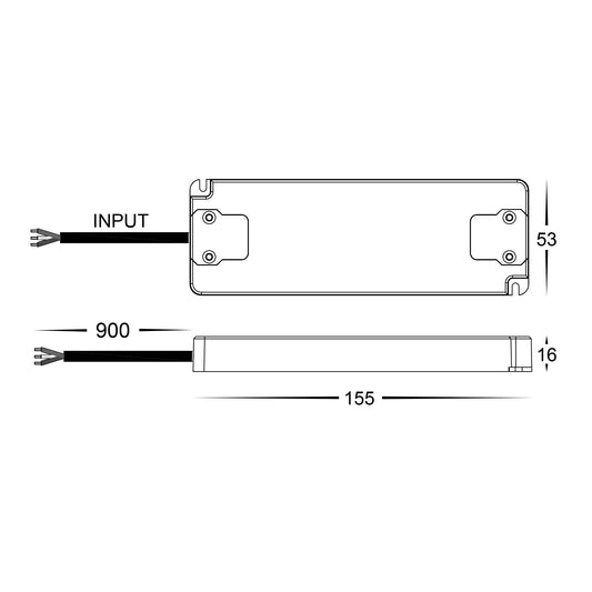 30w Indoor IP20 Constant Voltage LED Driver - HV9666-12V30W