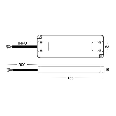 30w Indoor IP20 Constant Voltage LED Driver - HV9666-12V30W