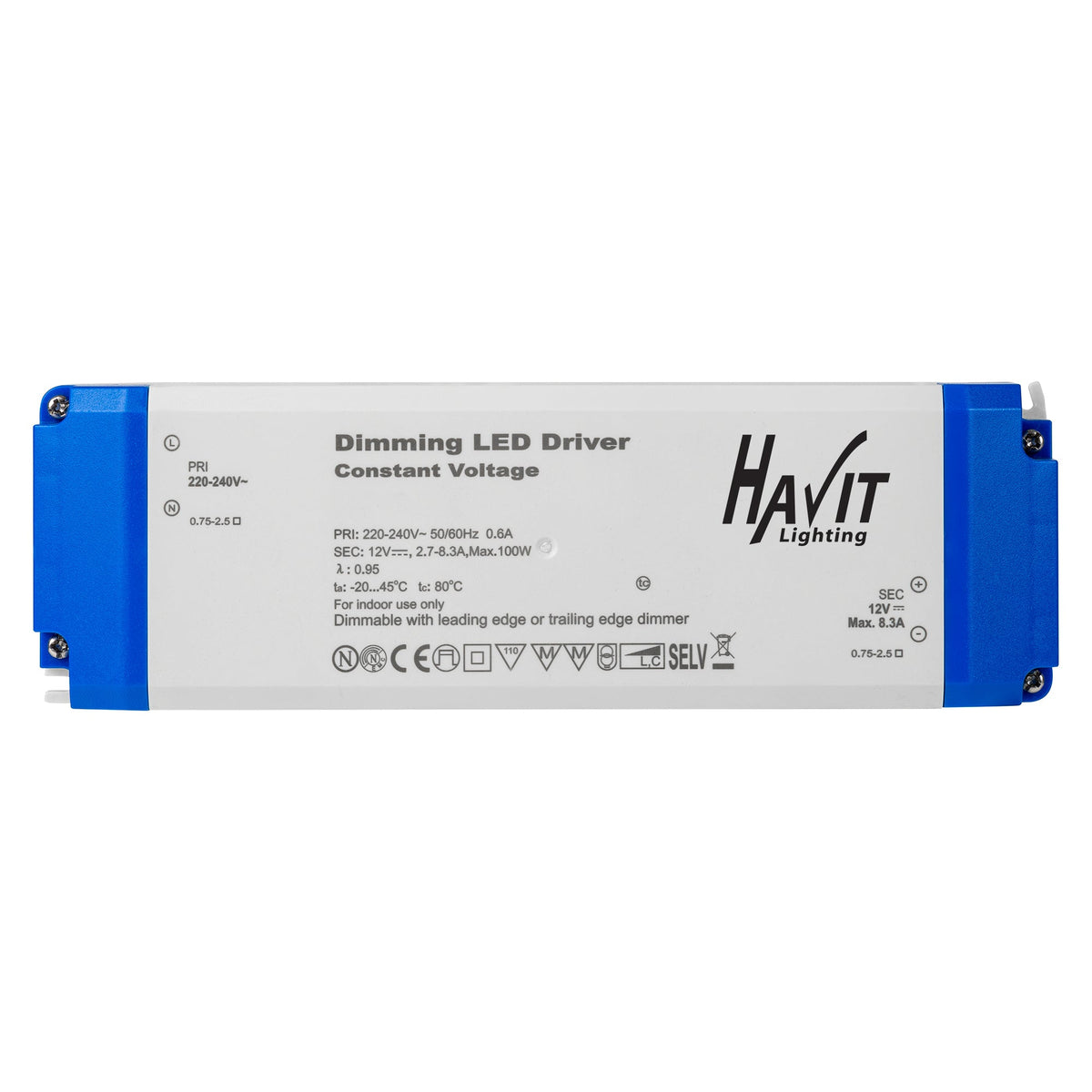 LED Driver 100w Triac Dimmable Indoor 24V - HV9668-24V100W