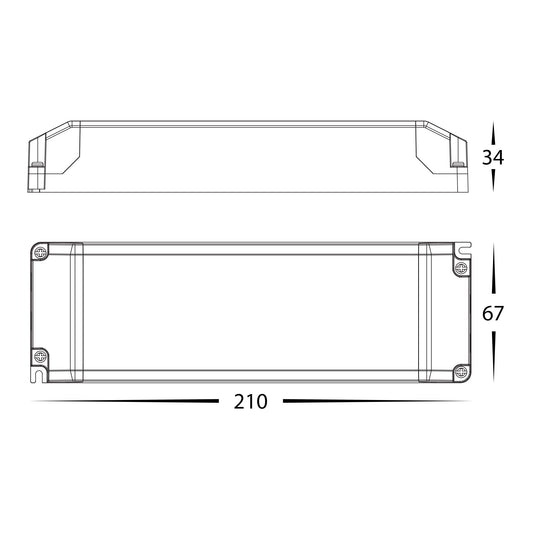 LED Driver 100w Triac Dimmable Indoor 24V - HV9668-24V100W