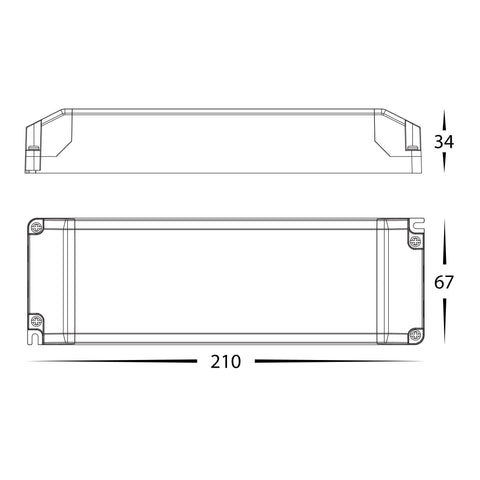 LED Driver 100w Triac Dimmable Indoor 24V - HV9668-24V100W