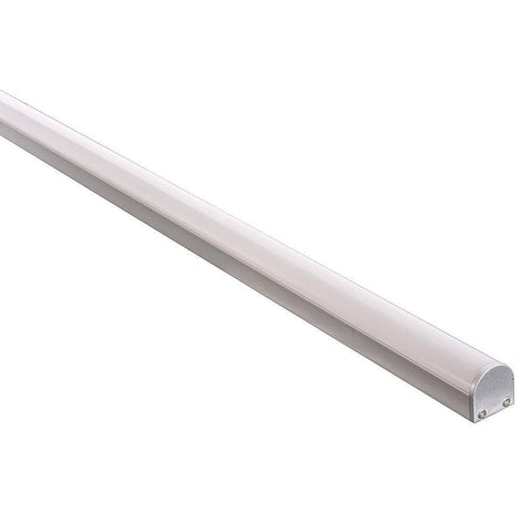 Silver Aluminium Profile with Rounded Diffuser - HV9690-2119-EC