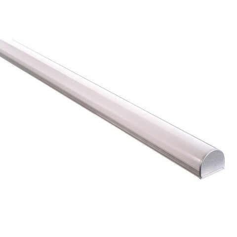 Shallow Square Aluminium Profile with Rounded Diffuser - HV9690-2618