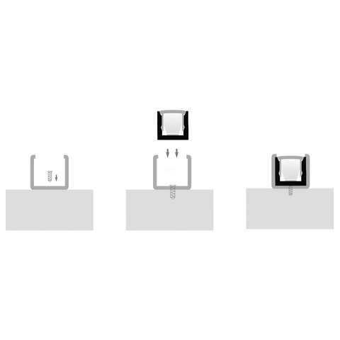 Micro Square LED Profile - HV9693-0607