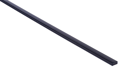Black Shallow Square Aluminium Profile - HV9693-1707-BLK-EC