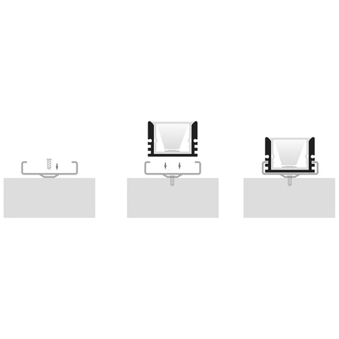 Shallow Square Weatherproof Aluminium Profile - HV9693-1812
