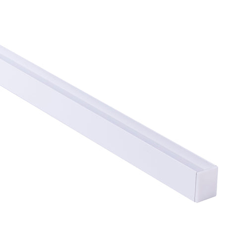 Suspended or Surface Mounted White Aluminium Profile - HV9693-2025-WHT-EC