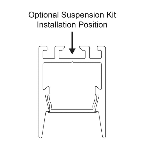 Shallow Square Aluminium Profile - HV9693-1622-BLK