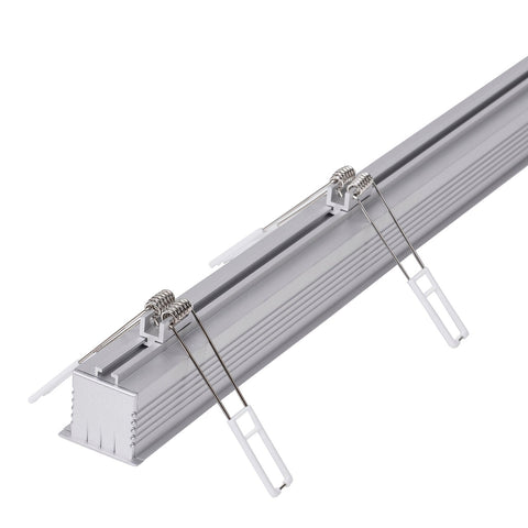 Deep Square Recessed Winged Aluminium Profile - HV9695-4540-SD-ROLL