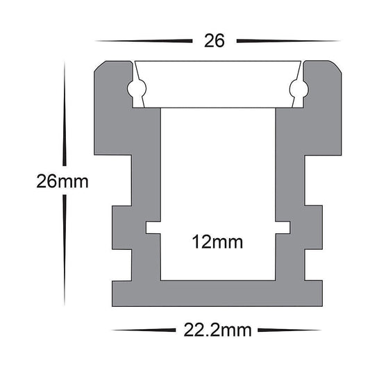 Deep Trafficable Aluminium Profile - HV9698-2626