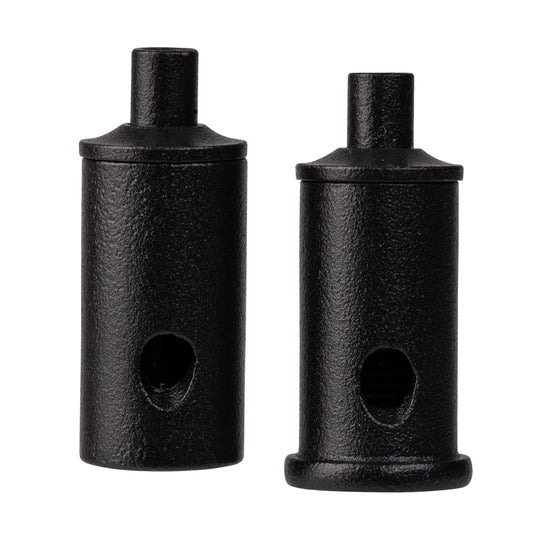 Large Black Deep Square Aluminium Profile with Grill per metre Supplied with 2x end caps per length - HV9693-5271-BLK