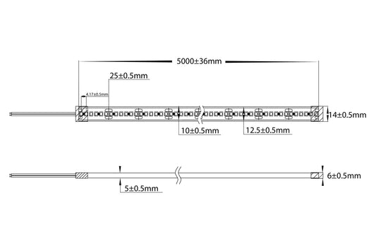 HV9723-IP67-240-3K-1-10M - 19.2w IP67 LED Strip 3000k