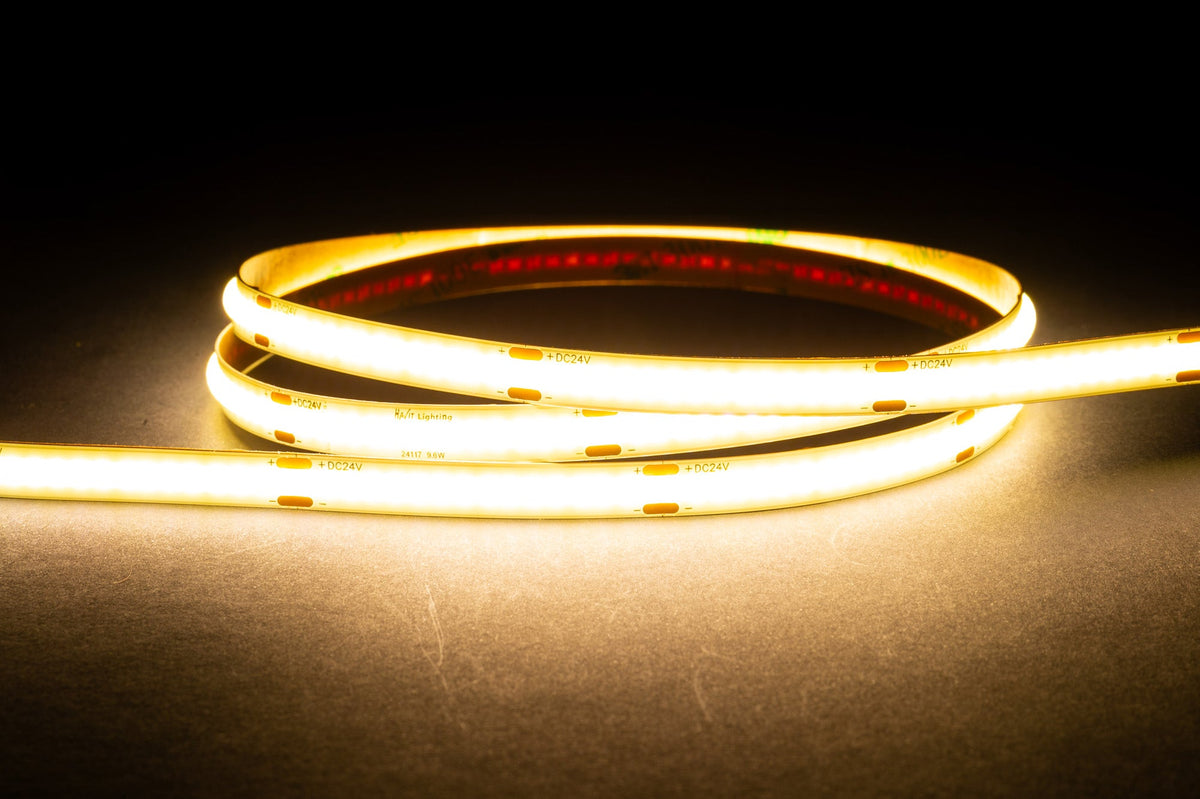 9.6w IP20 24v DC 4000K COB Dotless LED Strip - HV9761-IP20-320-4K