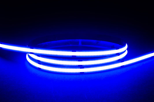 HV9761-IP20-320-B-30M - 9.6w IP20 24v DC Blue COB Dotless LED Strip