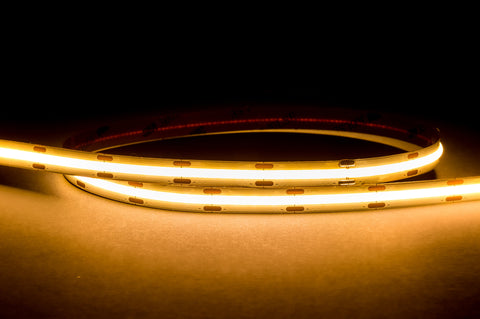 9.6w IP20 COB LED Strip 3000k 50m Roll - HV9761-IP20-320-3K-50M