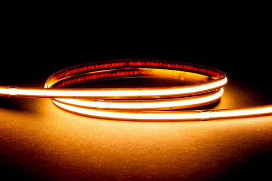 HV9761-IP20-528-3K - 12w IP20 24v DC 3000K Free Cut COB Dotless LED Strip - ARCK Electrical Wholesale Supplies