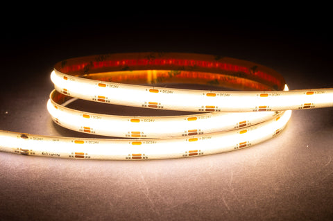 HV9761-IP20-608-CT-30M - 14.4w IP20 24v DC CT COB Dotless LED Strip