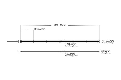 HV9761-IP67-480-RGB-10M - 15w IP67 COB RGB LED Strip