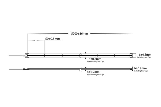 20w IP67 COB RGBCW LED Strip - HV9761-IP67-840-RGBCW-10M