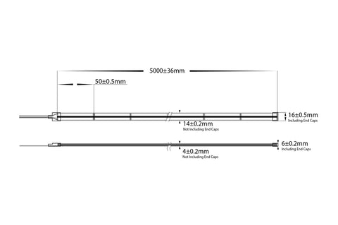 HV9761-IP67-896-RGBW-10M - 20w IP67 COB RGBW LED Strip