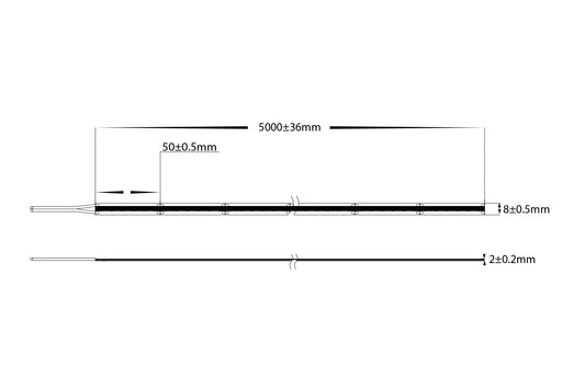 HV9762-IP20-320-4K - 10w IP20 24v DC 4000K CSP Dotless LED Strip