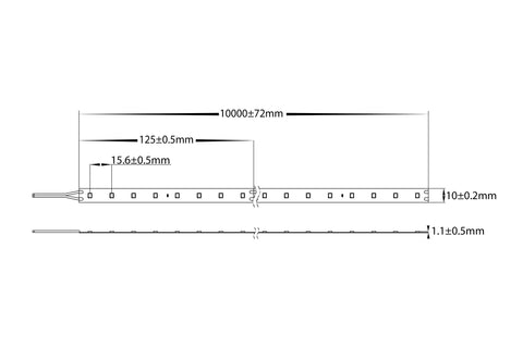 HV9782-IP20-80-5K - 14.4w 24v DC IP20 LED Strip 5500k