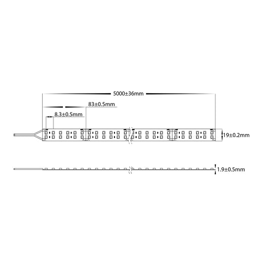 32.6w IP20 LED Strip 4000k - HV9783-IP20-168-4K