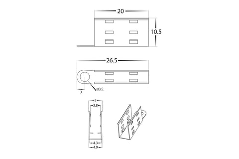 9.6w IP67 24v DC HaviFlex Side Bend Flexible Neon LED Strip 5500k - HV9791-IP67-140-5K-20M