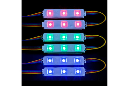 HV9794-IP65-10-RGB - 0.72w IP65 12v DC Signage Modules RGB