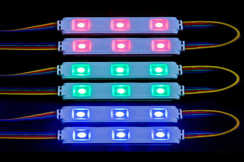 HV9794-IP65-10-RGB - 0.72w IP65 12v DC Signage Modules RGB