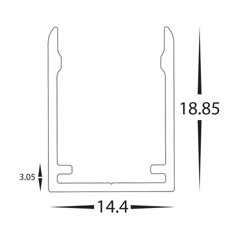 HV9795-IP67-200-3K-20M - 14.4w IP67 24v DC Side Bend HaviFlex Flexible Neon LED Strip 3000k