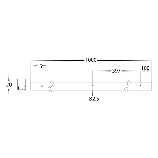 HV9796-ALU - Aluminium Channel to suit HV9796 Flexible Neon LED Strip